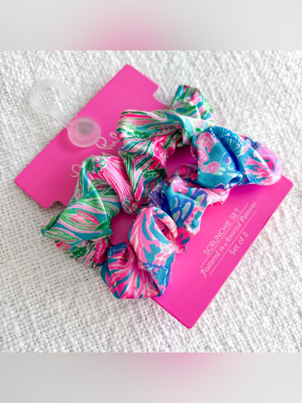 Lilly Pulitzer satin scrunchies. - Picture 5 of 5